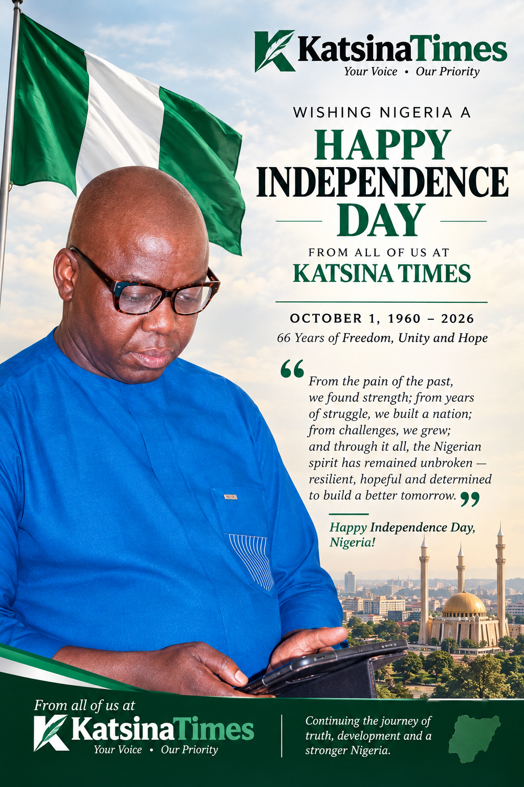 66 Years Strong: Katsina Times Celebrates Nigeria’s Journey of Resilience, Hope and Progress